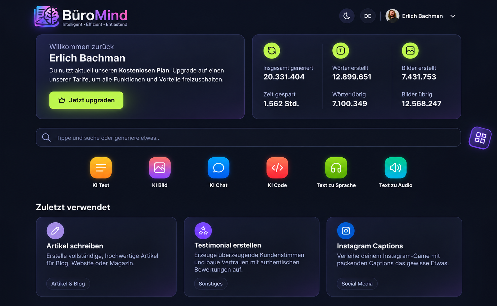 Application preview